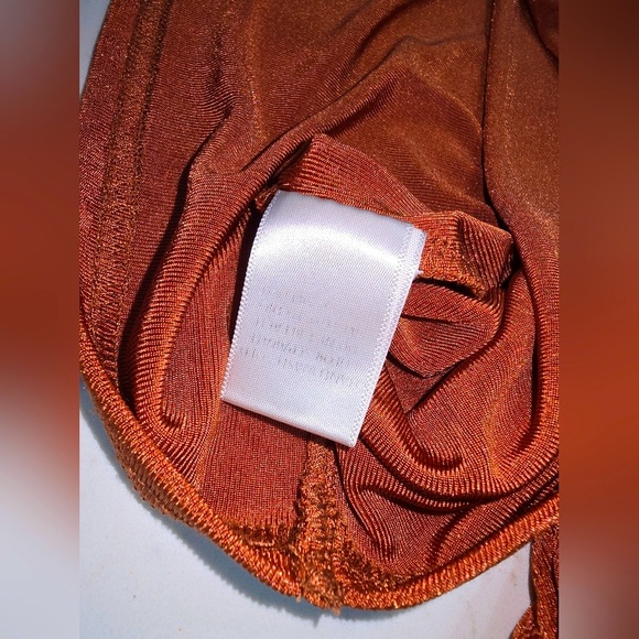 LeLis Collection Gold Bronze Lightweight Long Sleeve Blouse Size Large - Picture 6 of 11